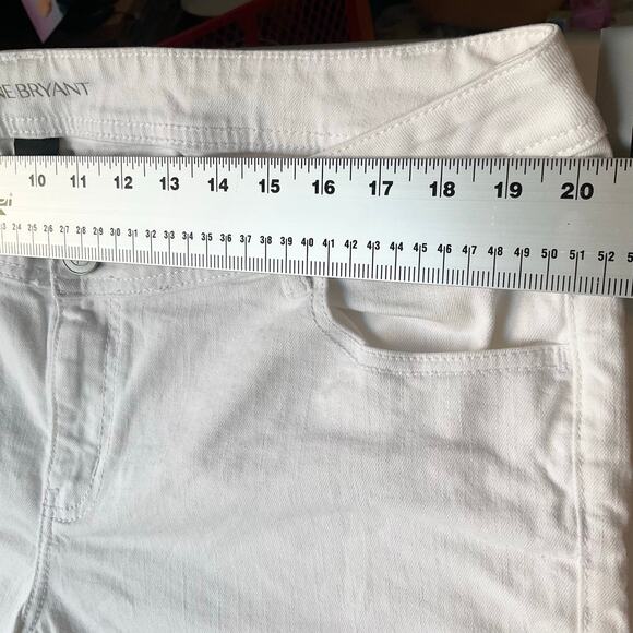 Lane Bryant Crop Genius Fit Women Denim Straight Leg Jeans size 20, White - Picture 2 of 12